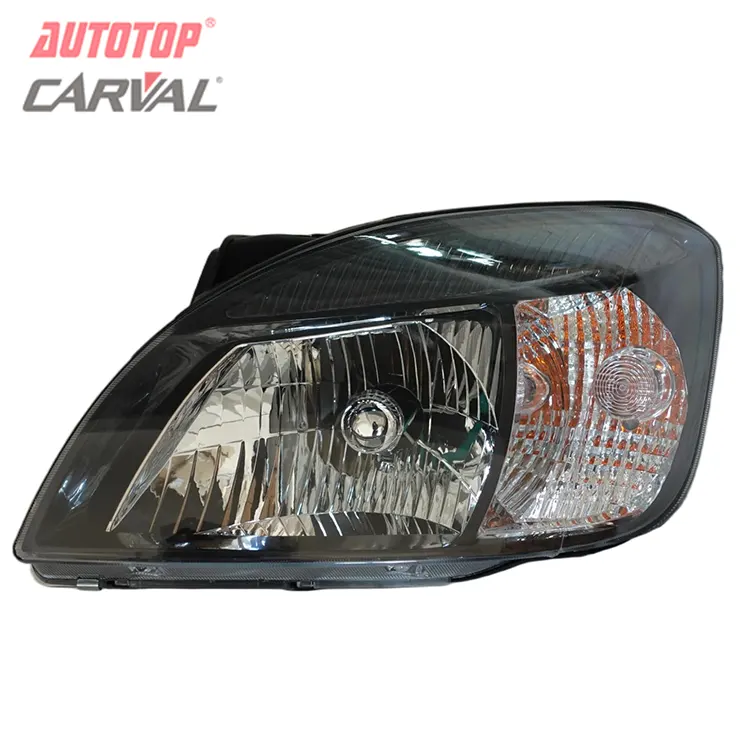 Kia Rio 2005 Czarna obudowa z 6 otworami. Zespół reflektorów